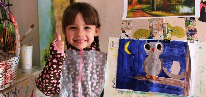 Уроки по живописи для детей в творческой студии «Безграничность» в Киеве. Записывайтесь по акции