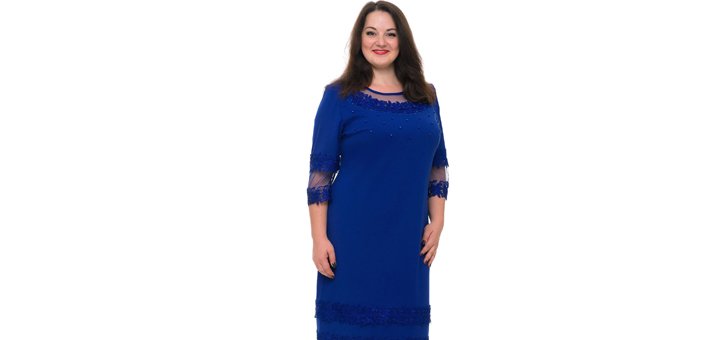 Plus size women's dresses in the Alenka Plus online store. Buy on the stock.