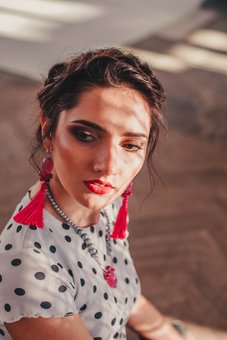 Handmade earrings "agata valieva accessories store" in kiev. buy on the stock.