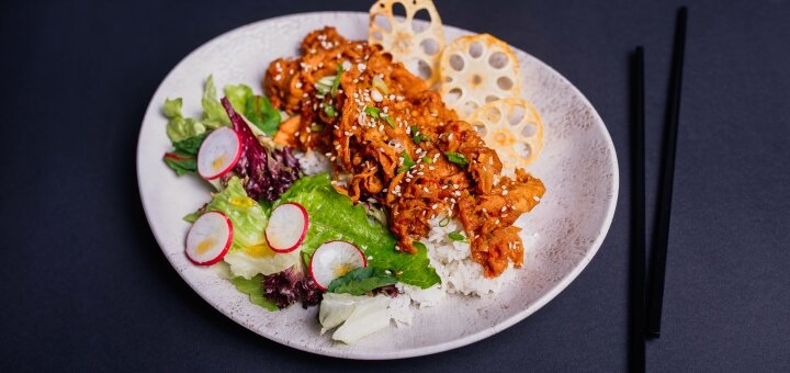 Pan-Asian restaurant Moyogi in Lviv. Visit for promotion 7