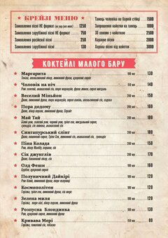Coyote Ugly Bar Menu. Coyote Ugly in Kiev 2