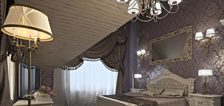Custom-made curtains at the Organza textile design studio in Kiev. Order with a discount.