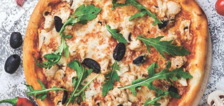 Discount pizza at double cheese