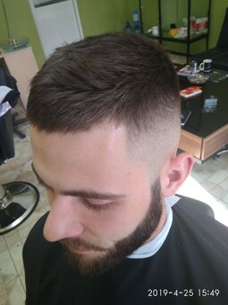 Haircut at the barbershop gemma gun