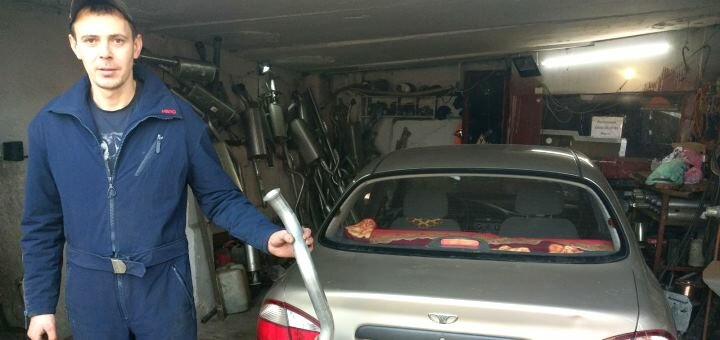 Diagnostics of the exhaust system in the auto repair shop «Mufflers» in Kiev. Order by promotion.