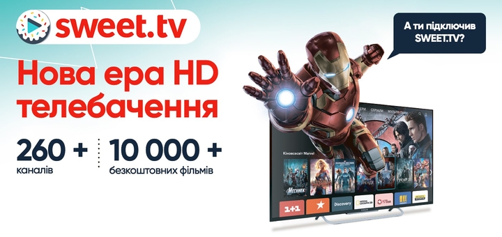 Smart online television service Shop-mysweet. Connection promotion