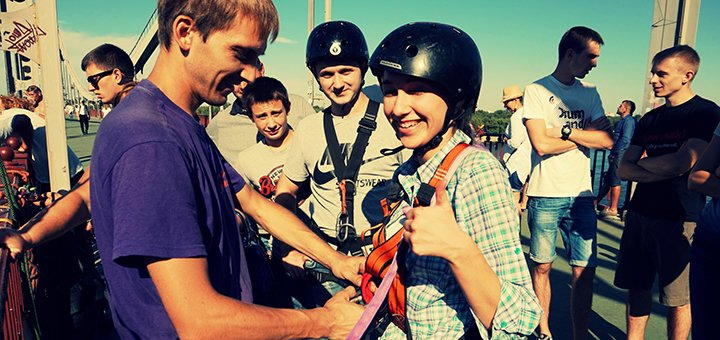 Скидка на прыжок с пешеходного моста от клуба активного отдыха «Shanti Extreme»