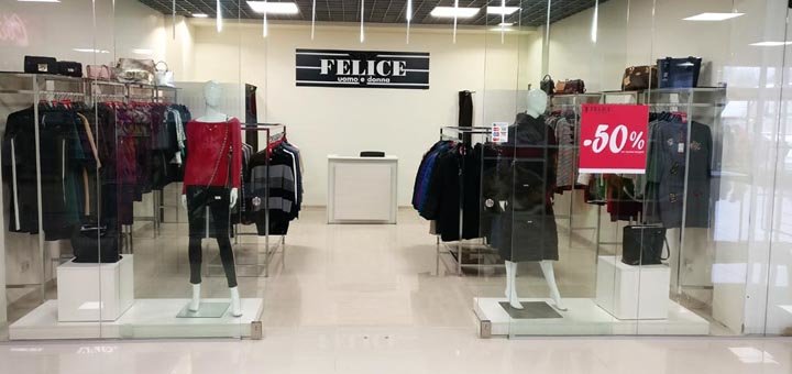 Discounts for the entire assortment in felice stores