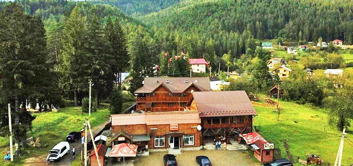 Environs of the hotel and restaurant complex "Crimea" in Yaremche. Book your vacation with a promotion.