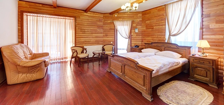 Sauna in the hotel "Perlina Karpat". Book a room with a discount. Inexpensive rest in Bukovel.