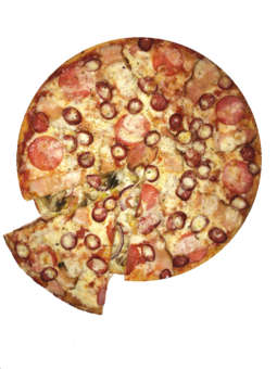 Піца "Дабл-піца" від компанії доставки "QR-Pizza". Замовляйте по акції